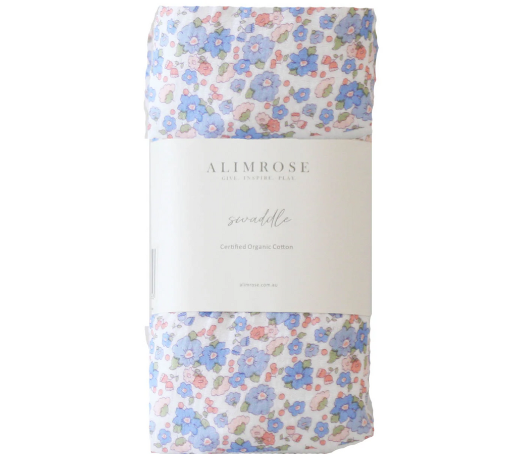 Muslin Swaddle Liberty Blue