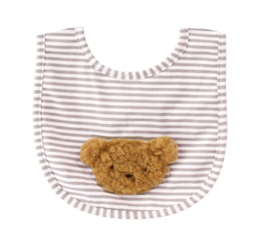 Sherpa Bear Bib Caramel