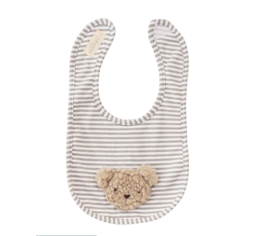 Sherpa Bear Bib Oatmeal