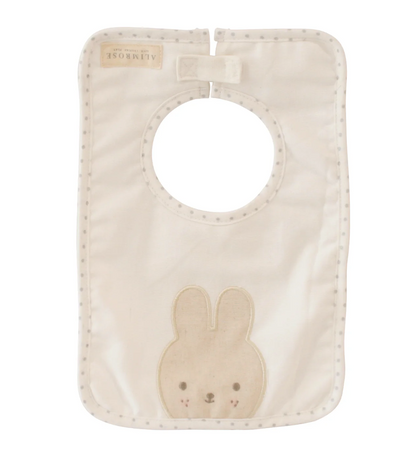 Linen Bunny Bib Ivory