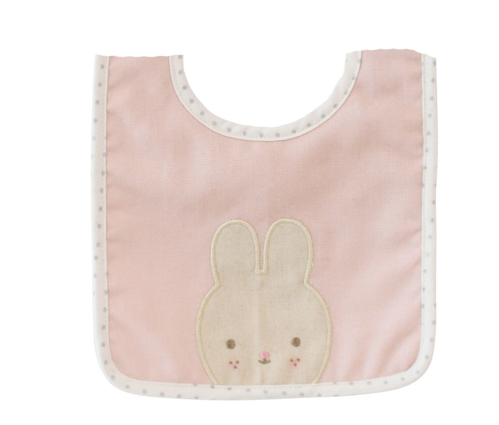 Linen Bunny Bib Pink