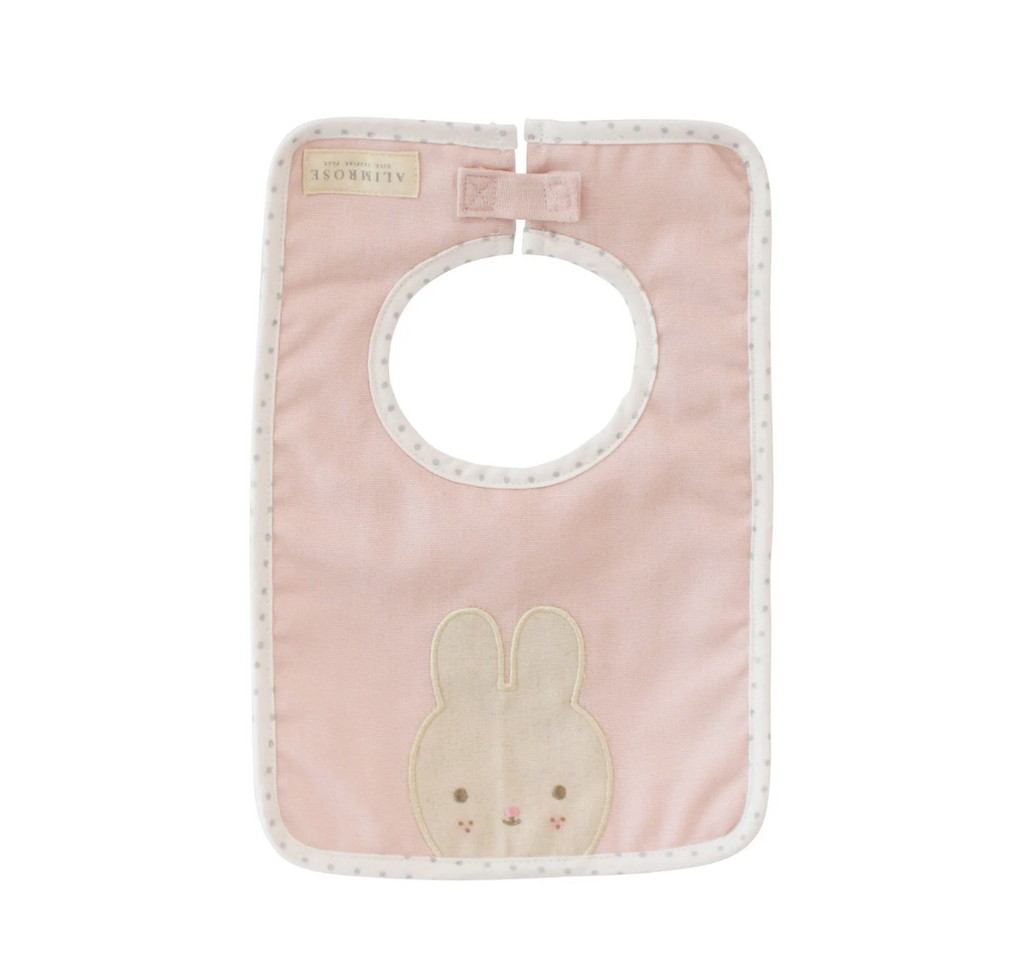 Linen Bunny Bib Pink
