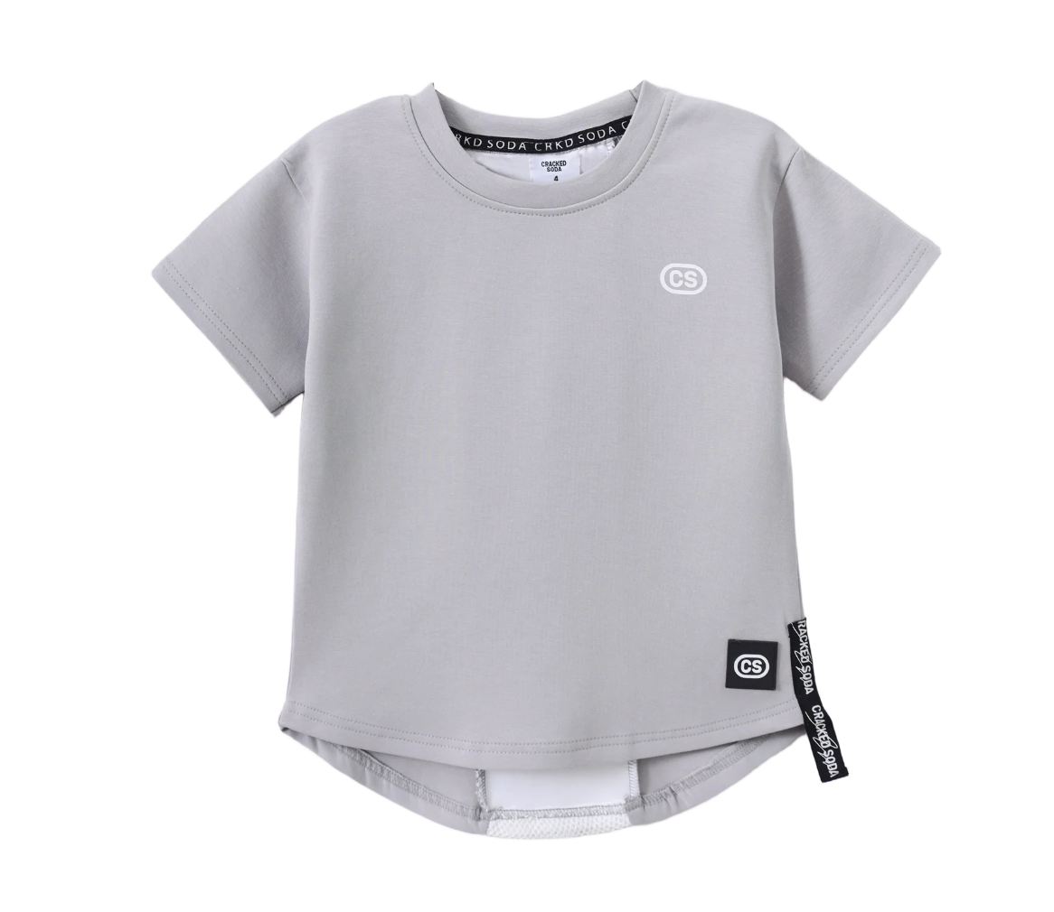 River Detail Back Tee - Cloud