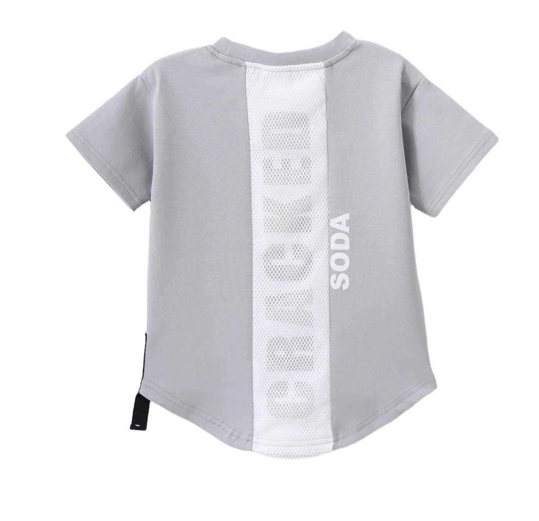 River Detail Back Tee - Cloud