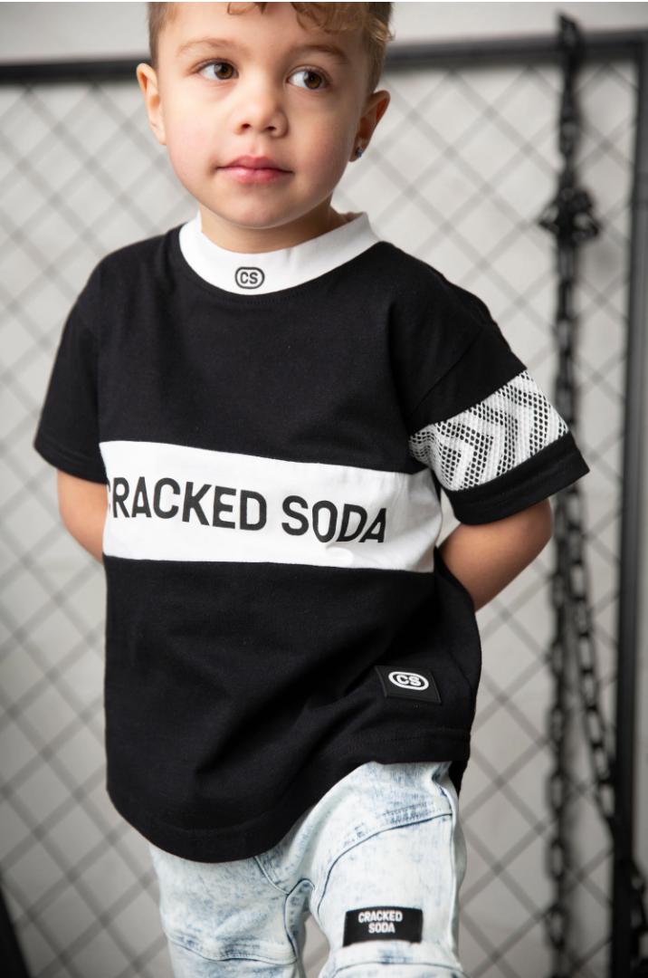 Luca Detailed Tee Black