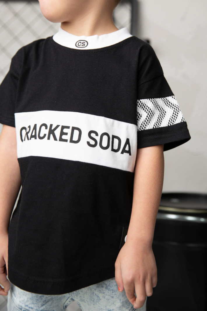 Luca Detailed Tee Black