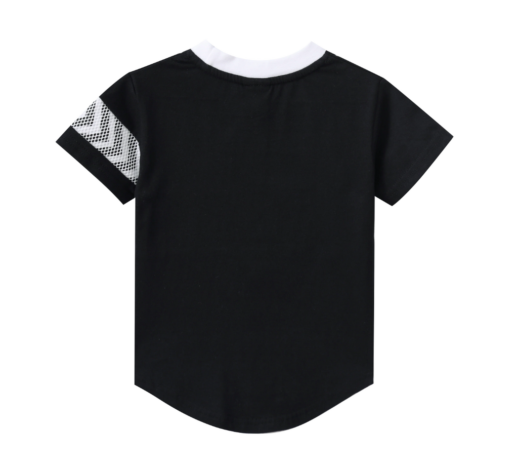Luca Detailed Tee Black