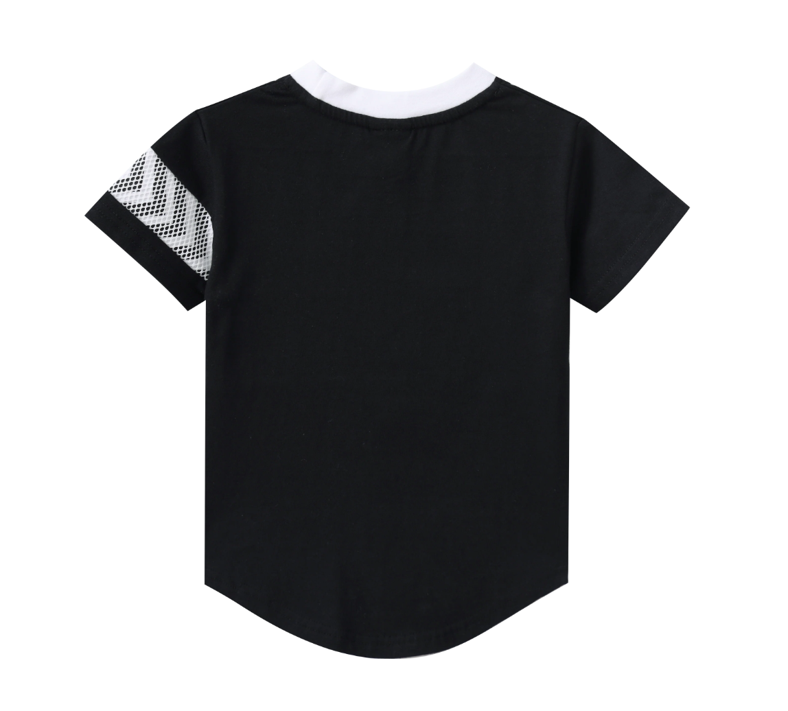 Luca Detailed Tee Black