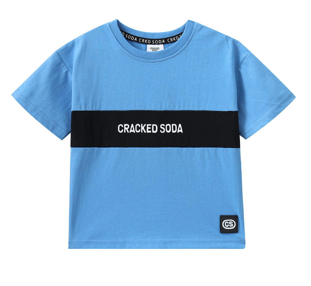 Cracked Soda Ezra Multi Tee Blue