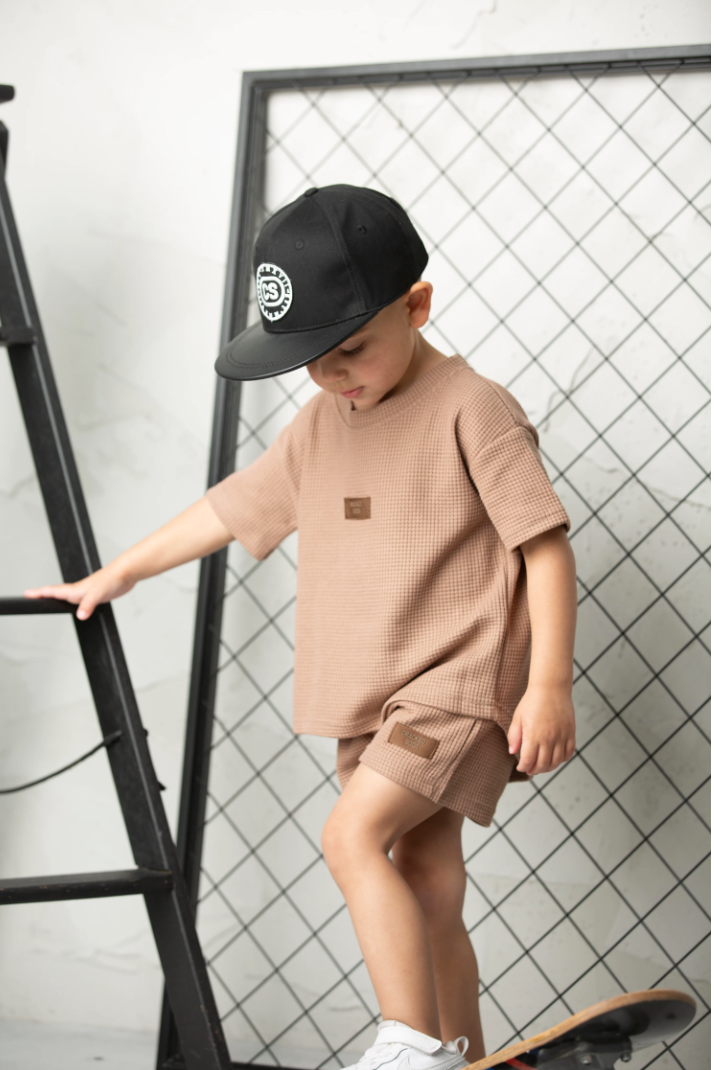 Dash Waffle Shorts - Mocha