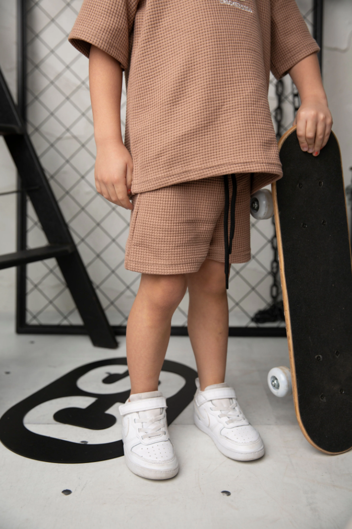 Dash Waffle Shorts - Mocha