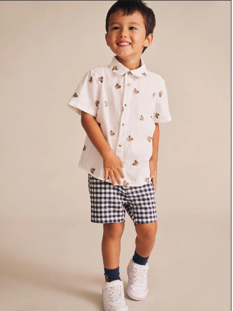 Check Chino Shorts