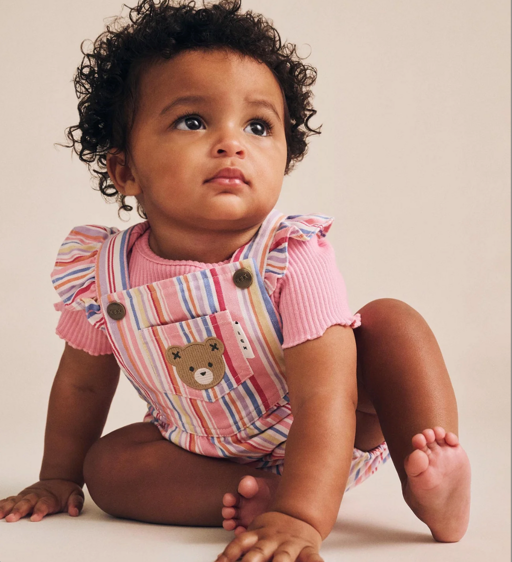 Pastel Stripe Bubble Romper