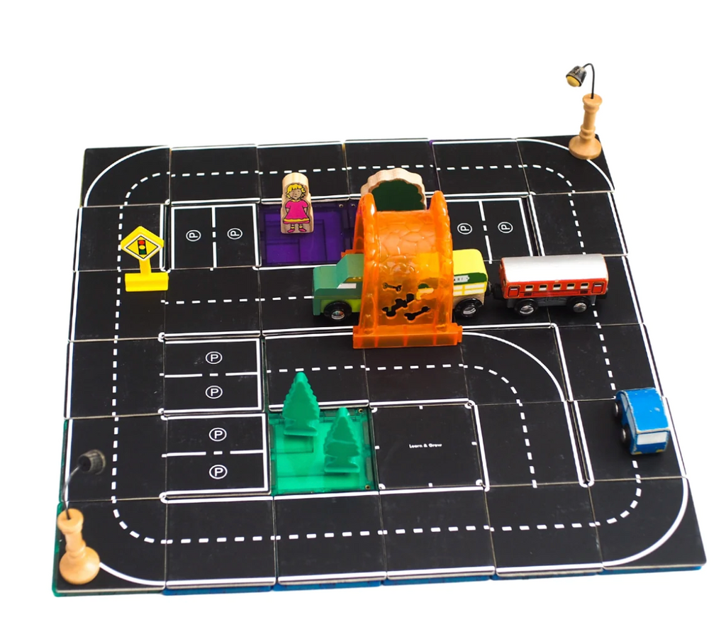 Magnetic Tile Topper - Road