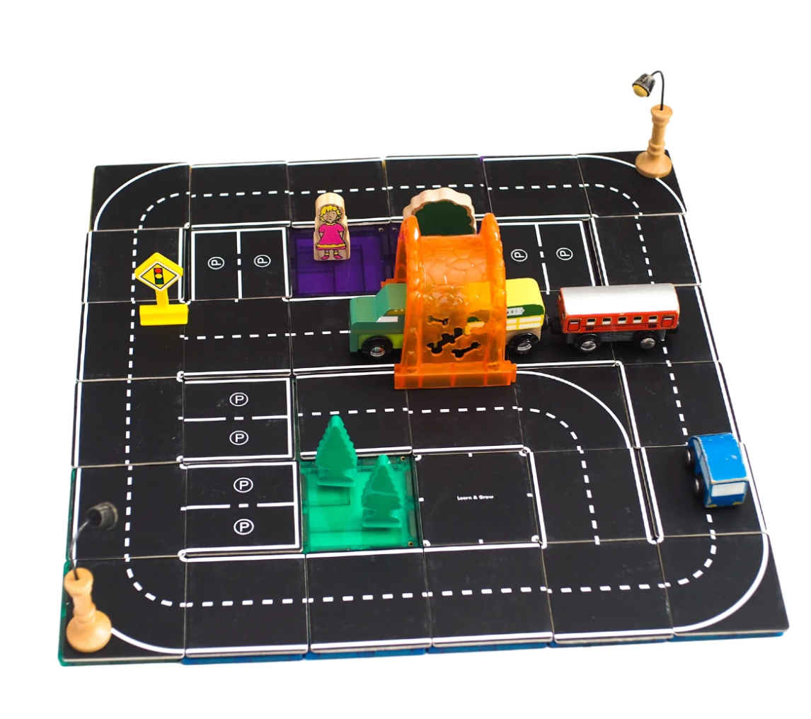 Magnetic Tile Topper - Road