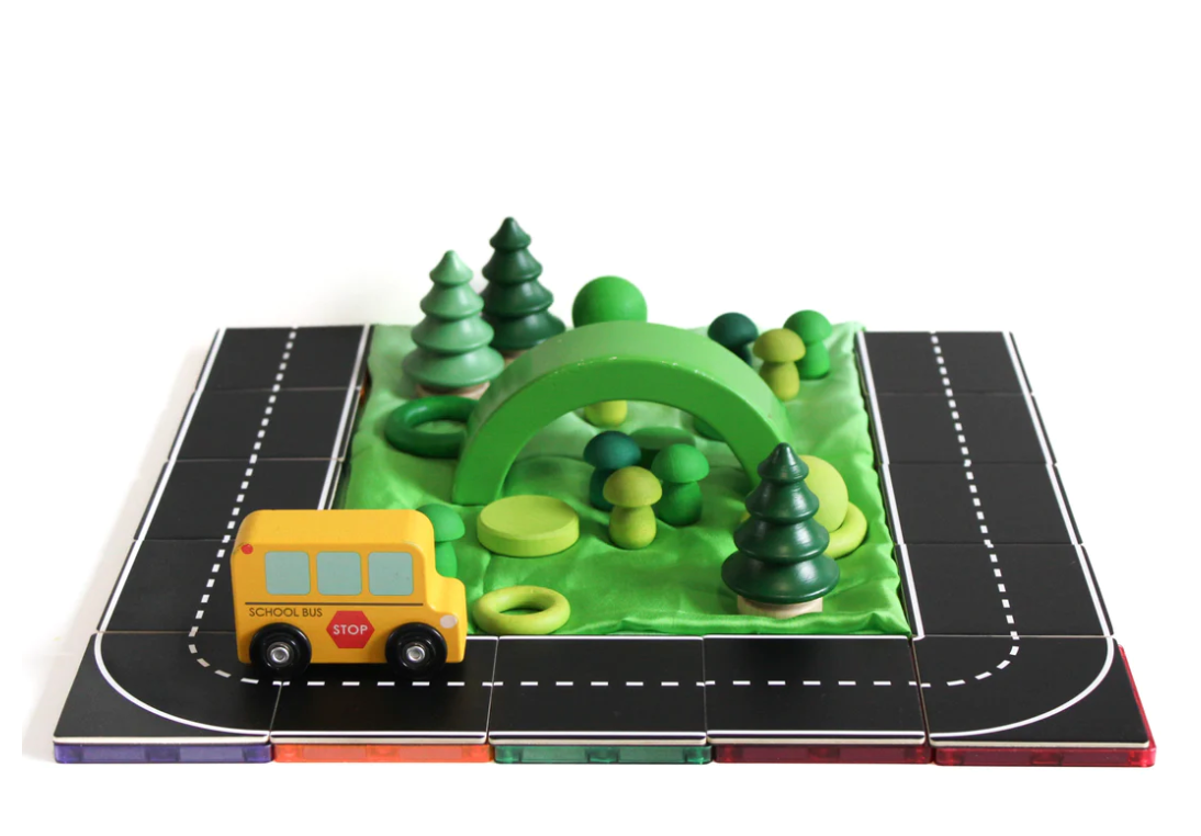 Magnetic Tile Topper - Road