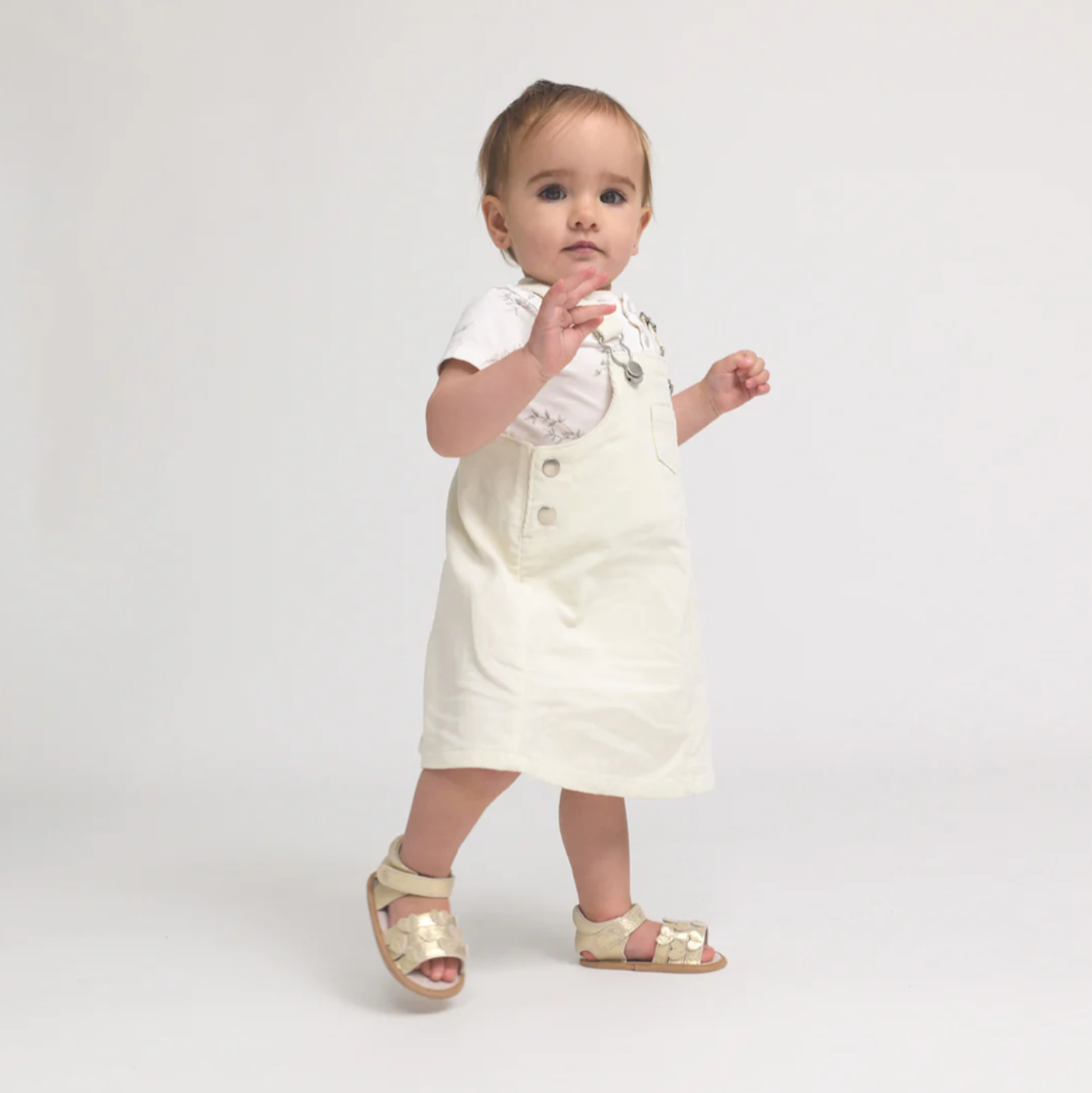 HEARTS SANDAL Gold Sparkle