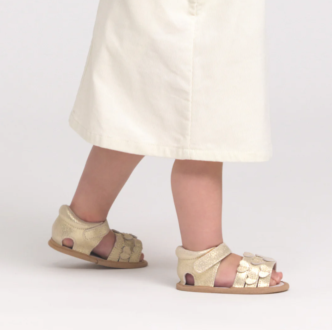 HEARTS SANDAL Gold Sparkle