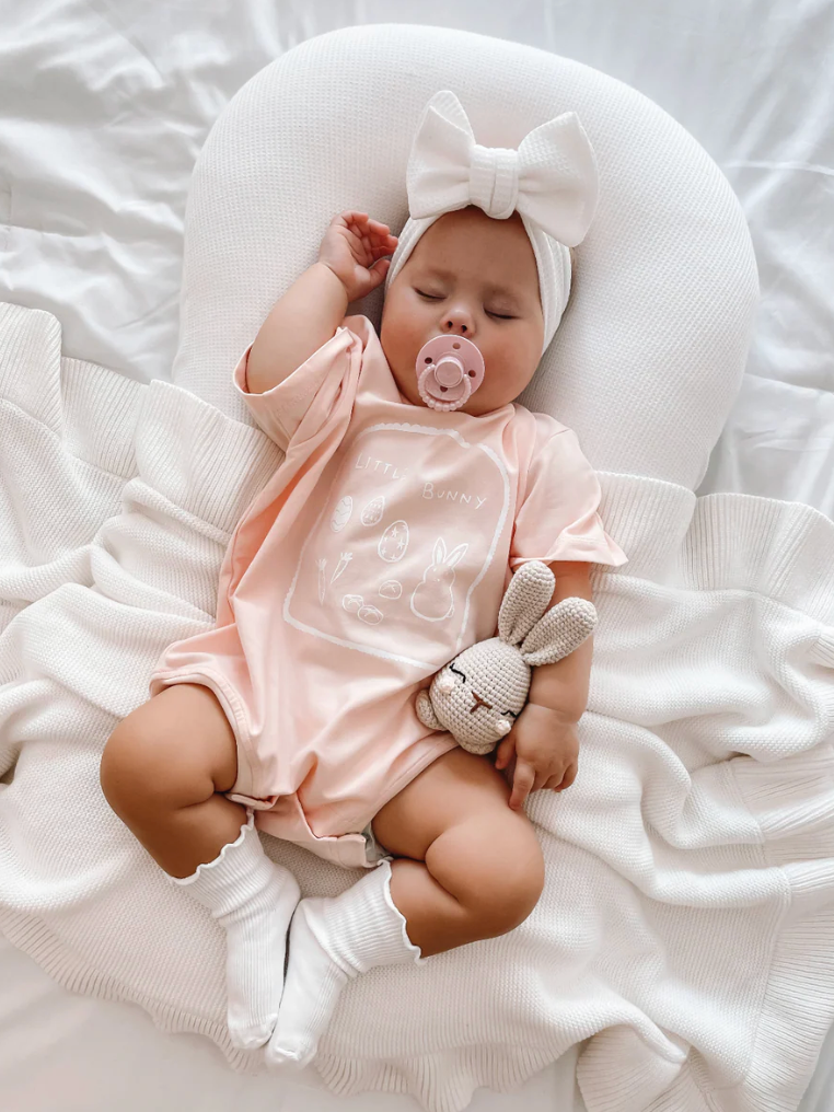 COMING SOON Easter Slouch Romper - Petal