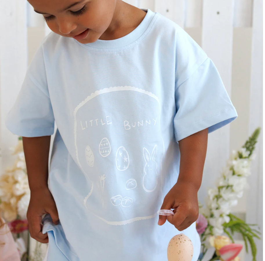 COMING SOON Easter Slouch Romper - MistEaster Slouch Tee - Mist