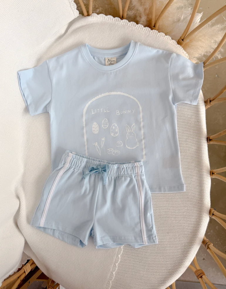 COMING SOON Easter Slouch Romper - MistEaster Slouch Tee - Mist