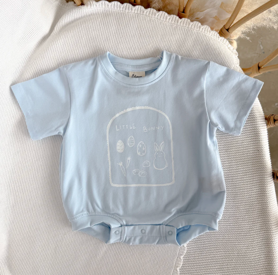 COMING SOON Easter Slouch Romper - Mist