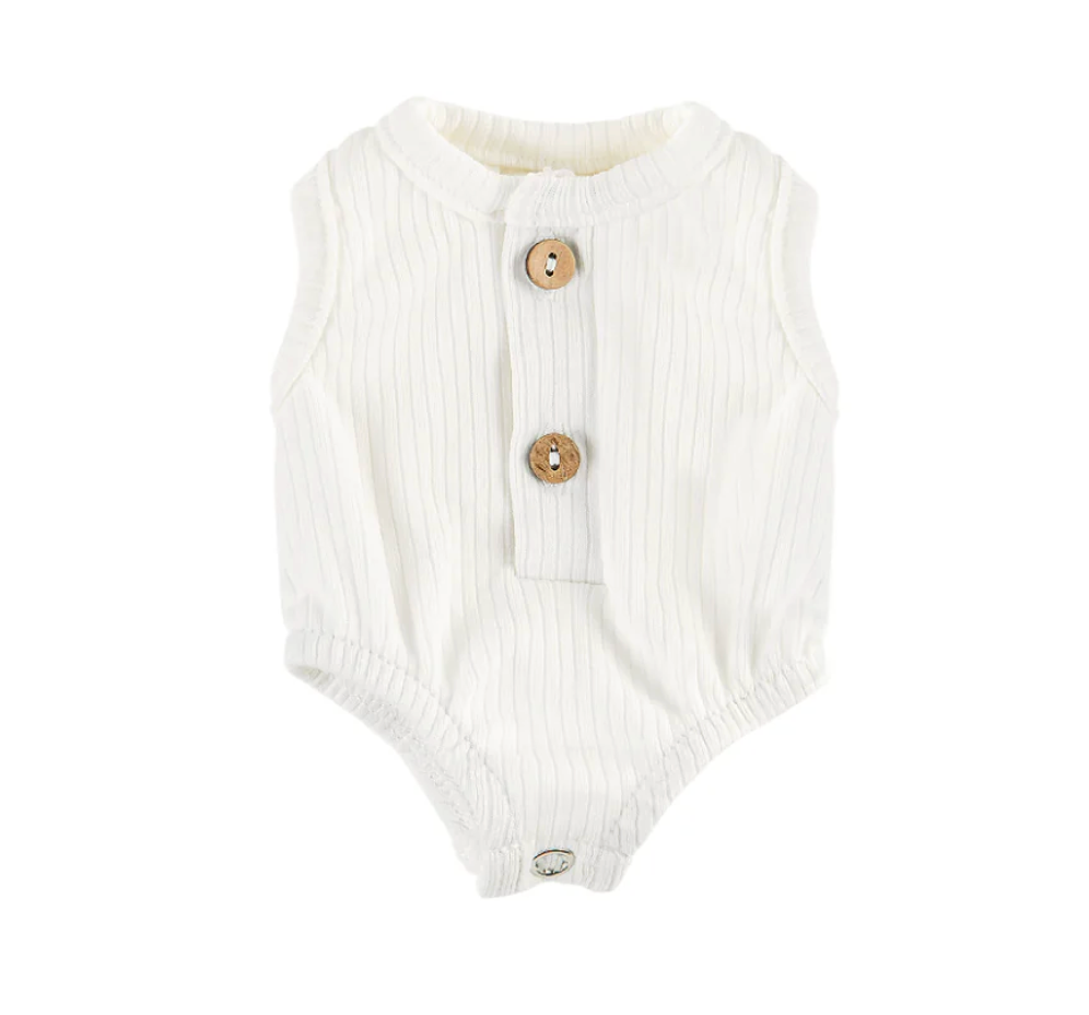 Doll Clothing - Luca Ribbed Bubble Romper Assorted