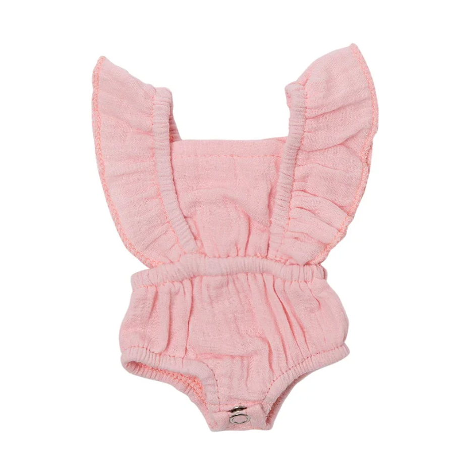 Doll Clothing - Emma Muslin Flutter Romper