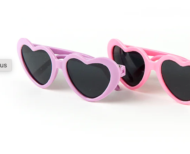 Heart Shaped Doll Sunglasses - Assorted