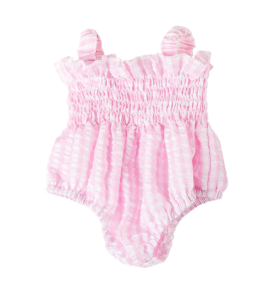 Doll Clothing – Olivia Smock Bubble Romper Assorted