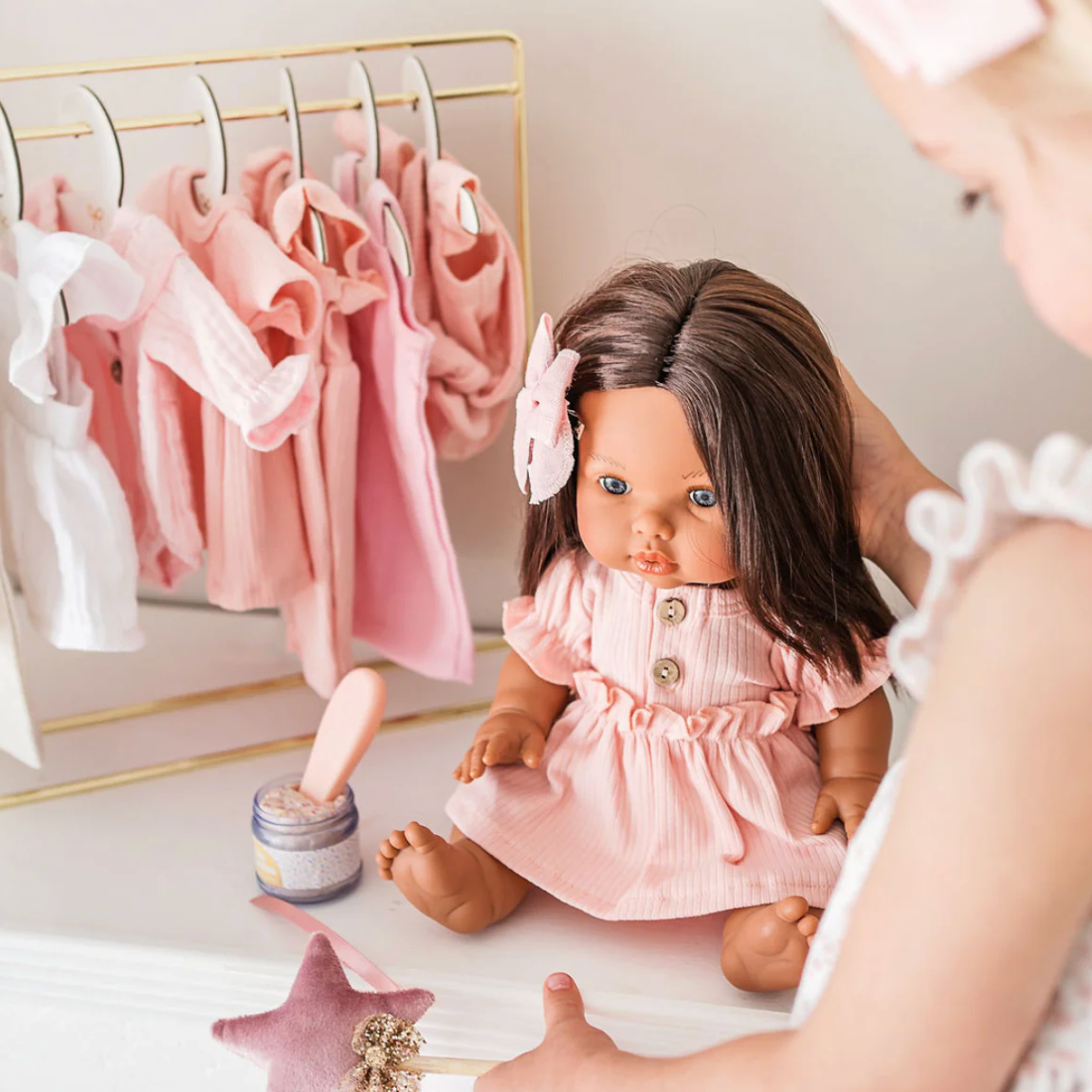 Doll Clothing - Kennedy Puff Sleeve Dress Bodysuit