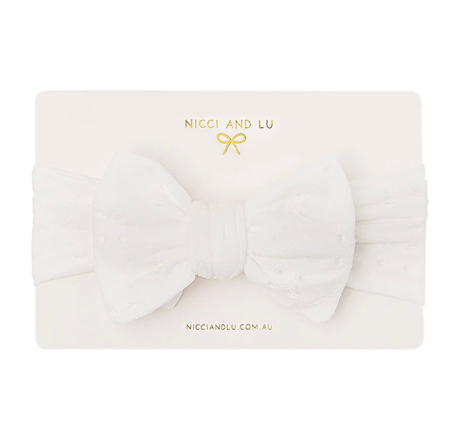 Oversized Soft Textured Bow