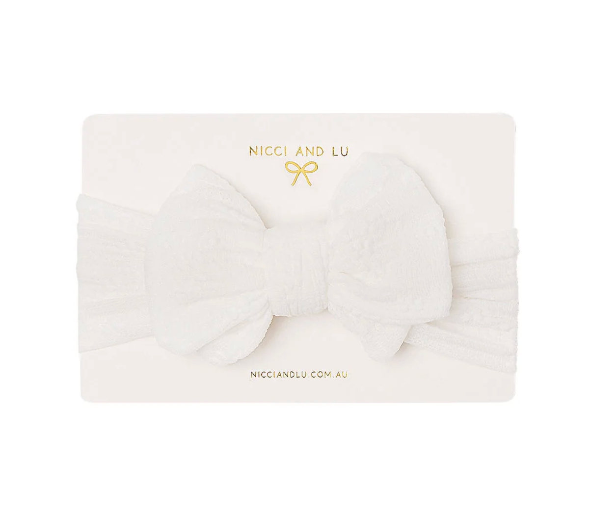 Oversized Soft Textured Bow