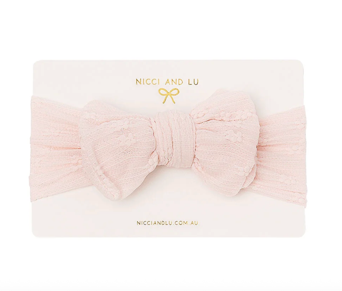 Oversized Soft Textured Bow