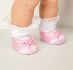 Mini Coletto Doll Shoes - Ballet Flats Satin Pink