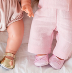 Mini Coletto Doll Shoes - Ballet Flats Satin Pink