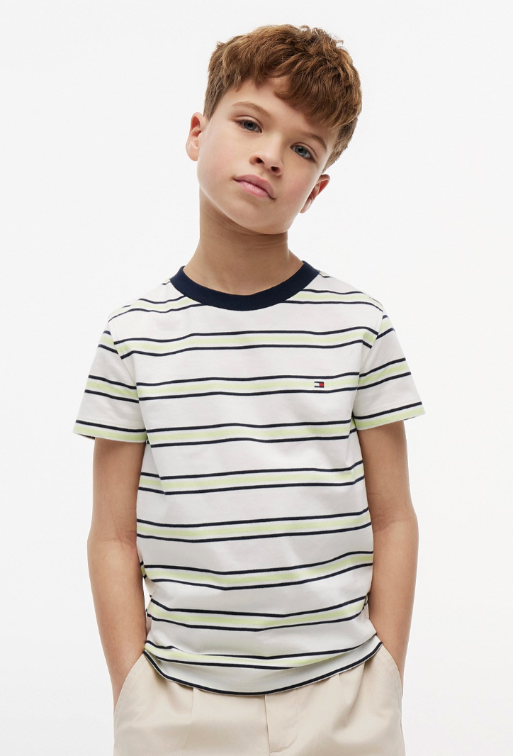 Essential Cotton T-Shirt Multi-Stripe