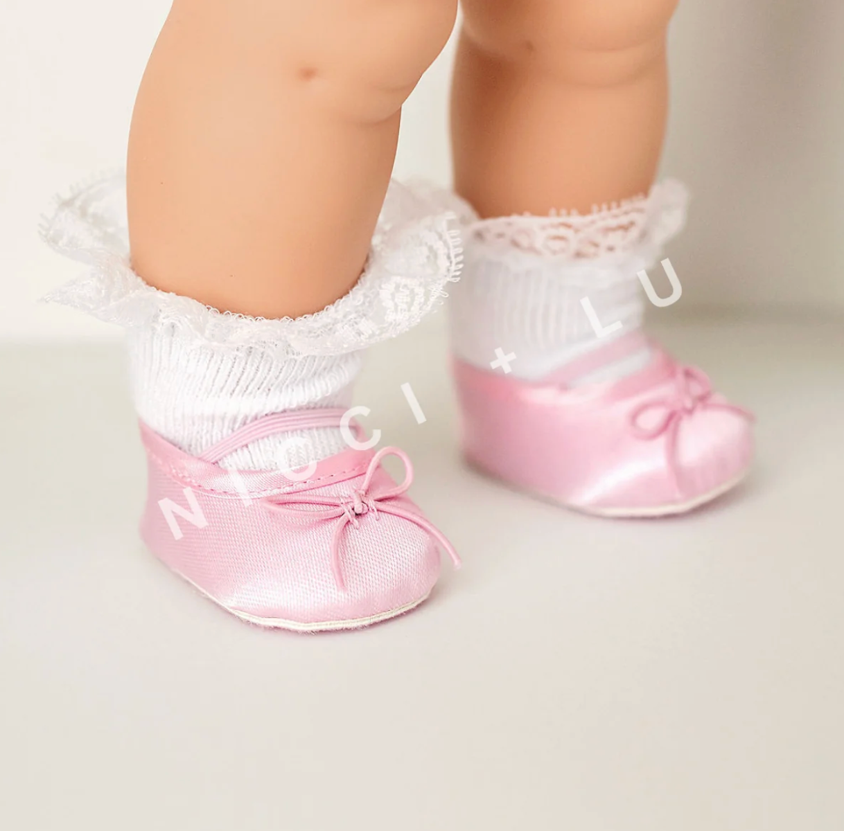 Lace Ankle Sock for Dolls - White