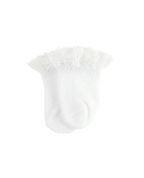 Lace Ankle Sock for Dolls - White