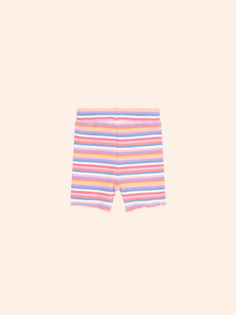 Tropical Stripe Bike Short