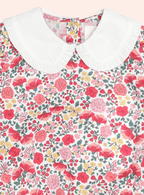 Festive Floral Frill Collar Bubble Romper