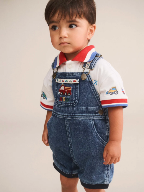 Construction Hux Knit Romper