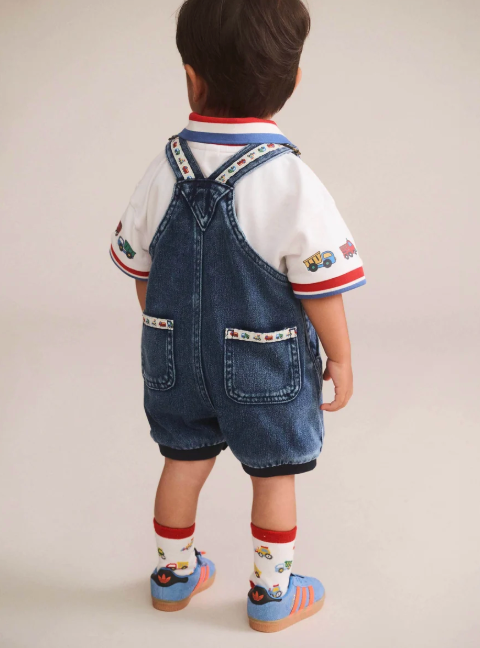 Construction Hux Knit Romper
