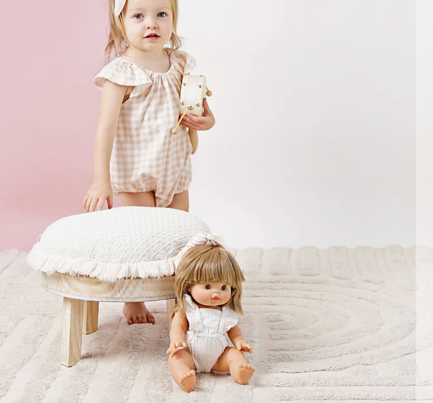 Doll Clothing - Emma Muslin Flutter Romper