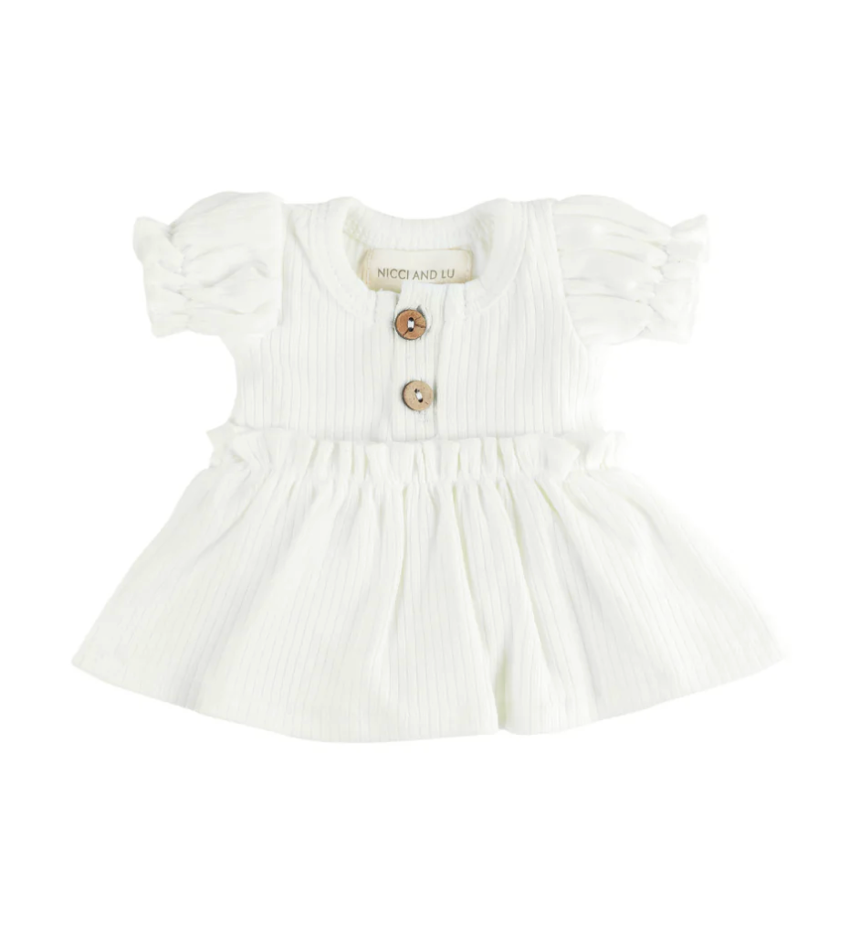 Doll Clothing - Kennedy Puff Sleeve Dress Bodysuit