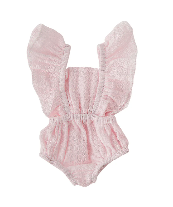 Doll Clothing - Emma Muslin Flutter Romper
