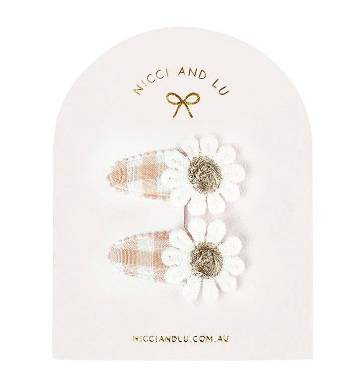 Mini Daisy Snap Clips for Dolls Assorted