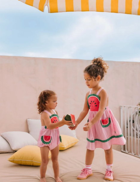 One-in-a-melon Check Dress