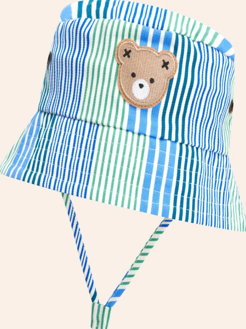 Beach Club Hux Variegated Stripe Bucket Hat