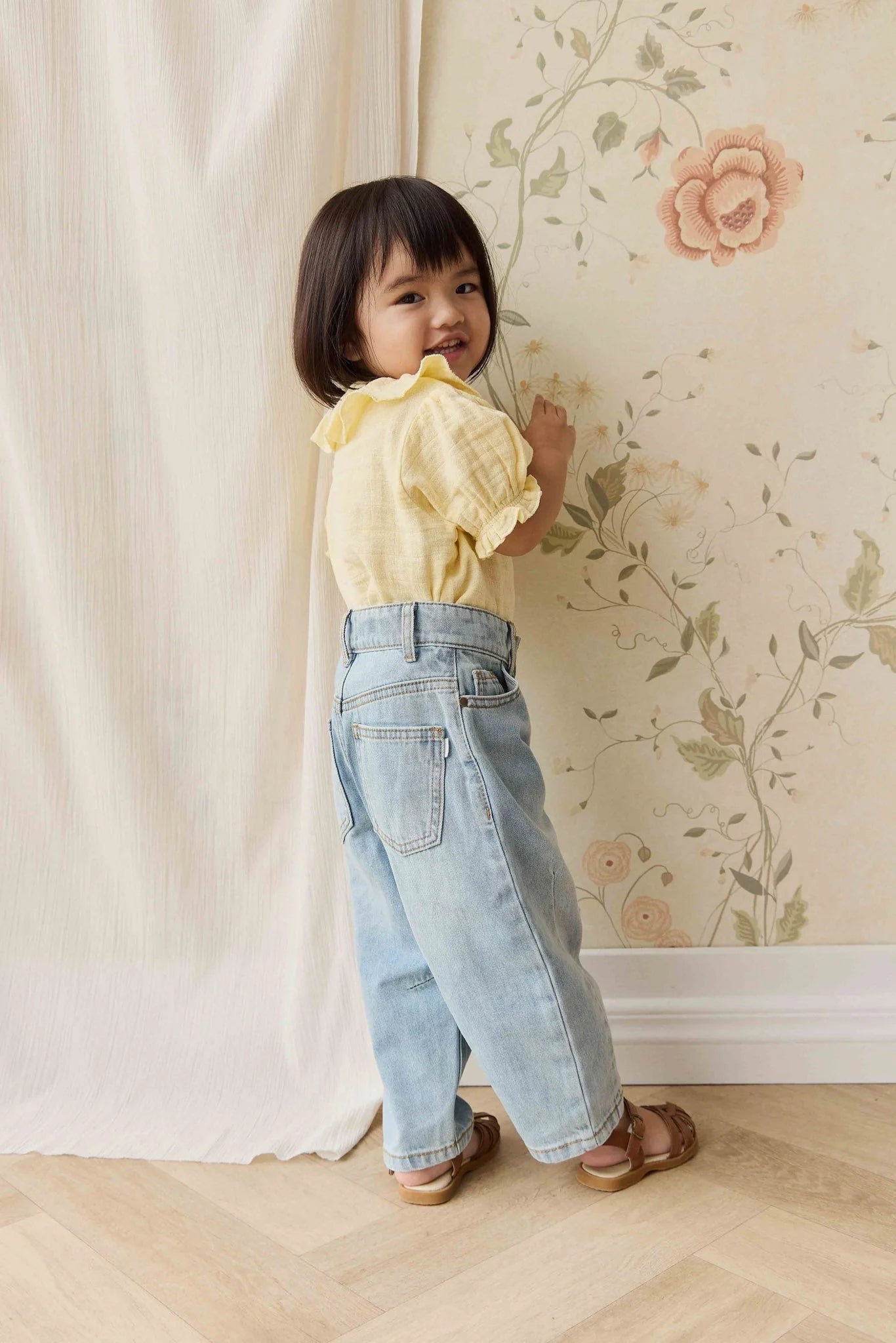 Organic Cotton Muslin Alora Top - Sunshine